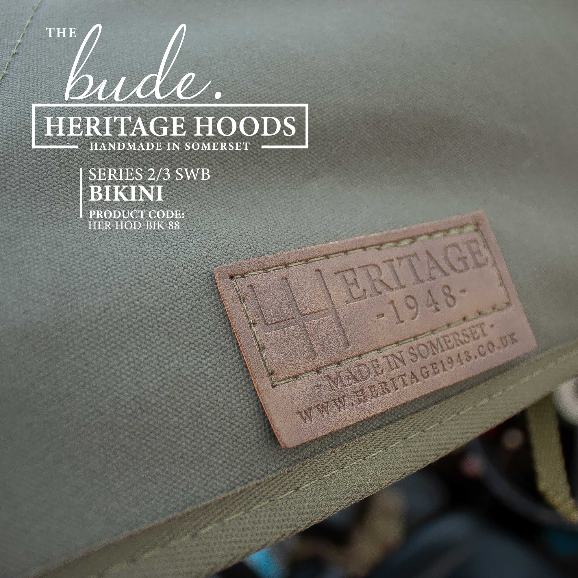 Bikini Hood Land Rover Series Khaki