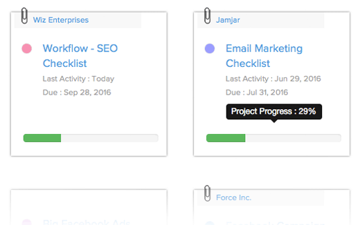project tracking calendar