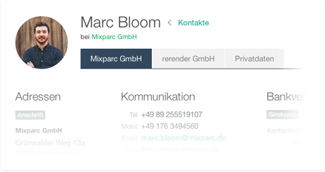 Kontakt im CRM