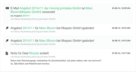 Historie und Versionierung