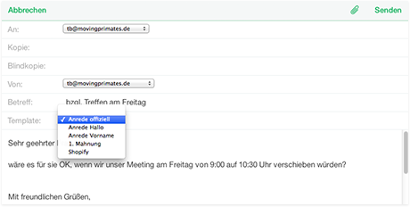 Email-Vorlage