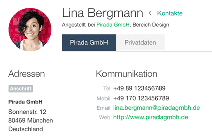 CRM Kontaktprofile