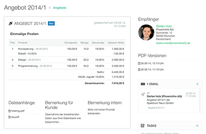 Angebote im CRM