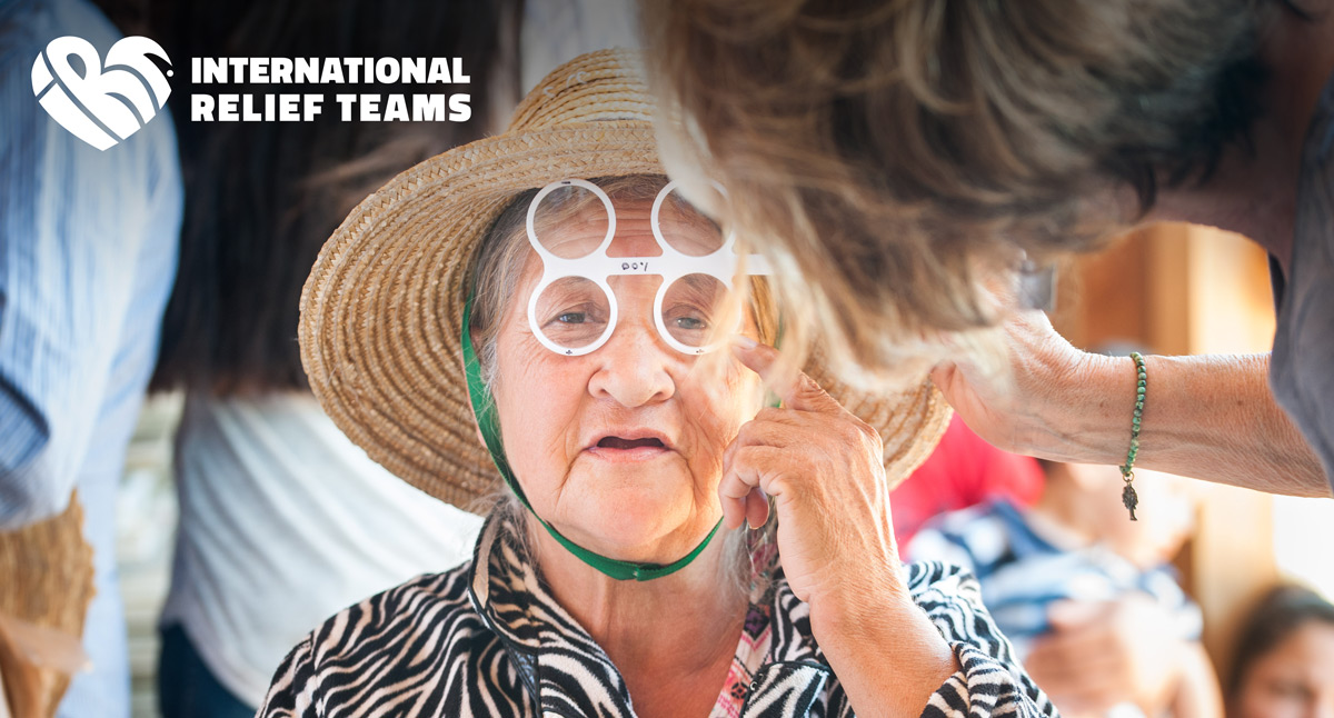 IRT's on site team providing optometry support