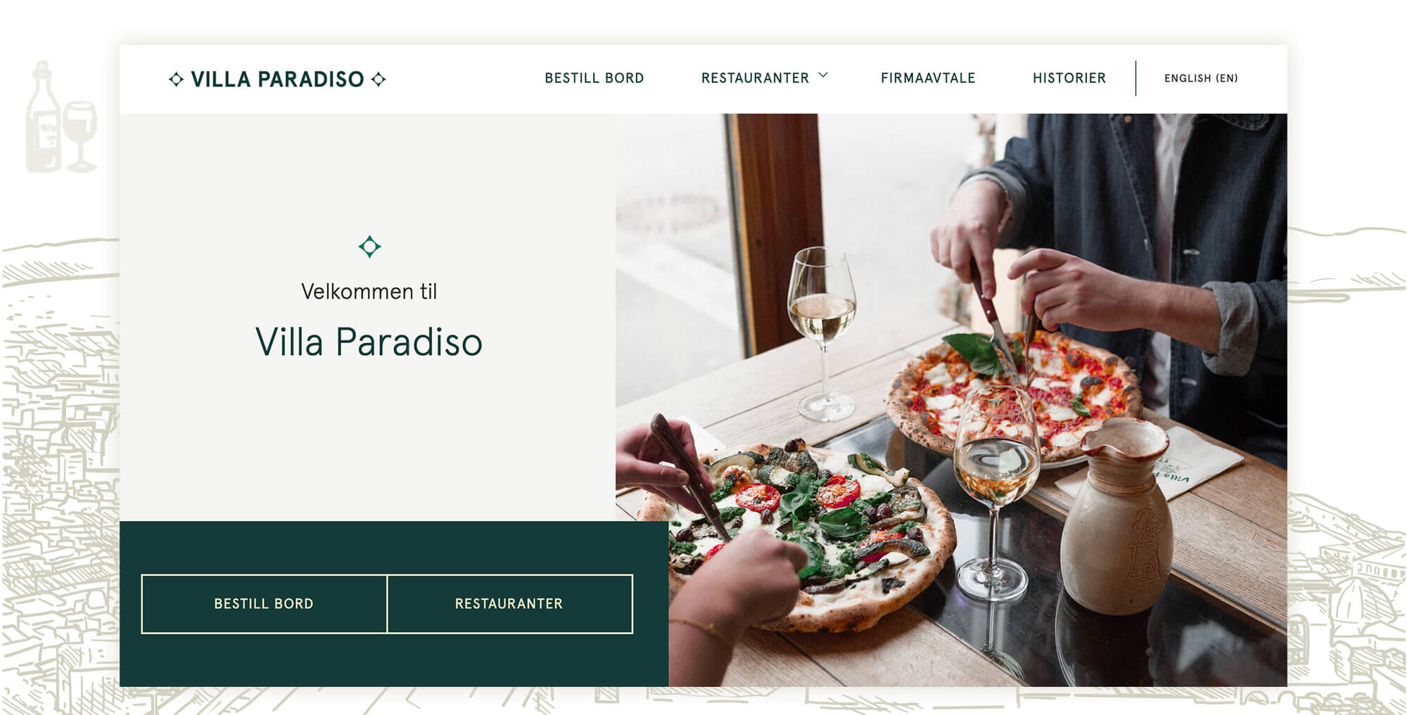 Webdesign for Villa Paradiso