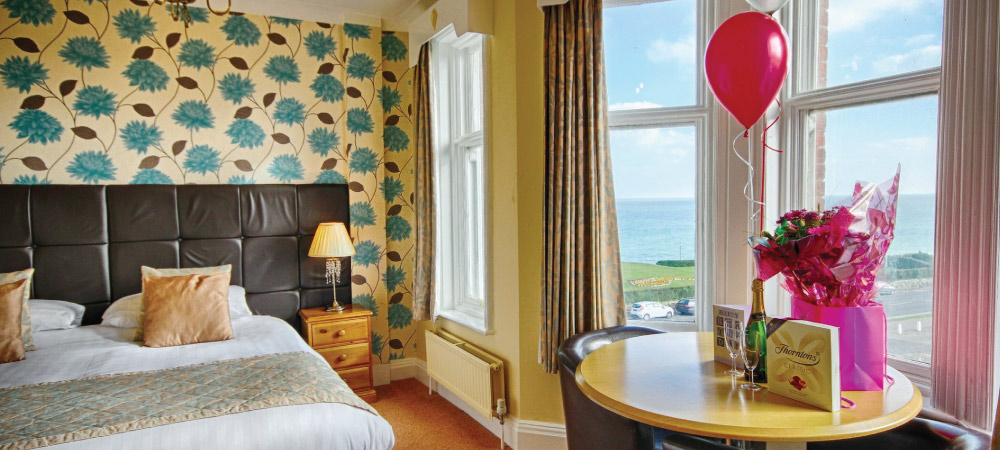 Standard room at the Cliftonville Hotel, Cromer, Norfolk