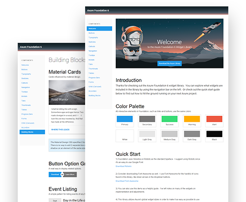 Axure Foundation 6 Widget Library and Templates