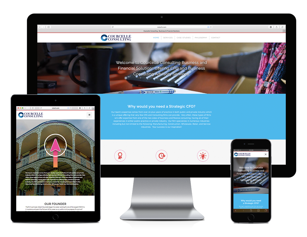 Responsive Website Design for Courcelle Consulting
