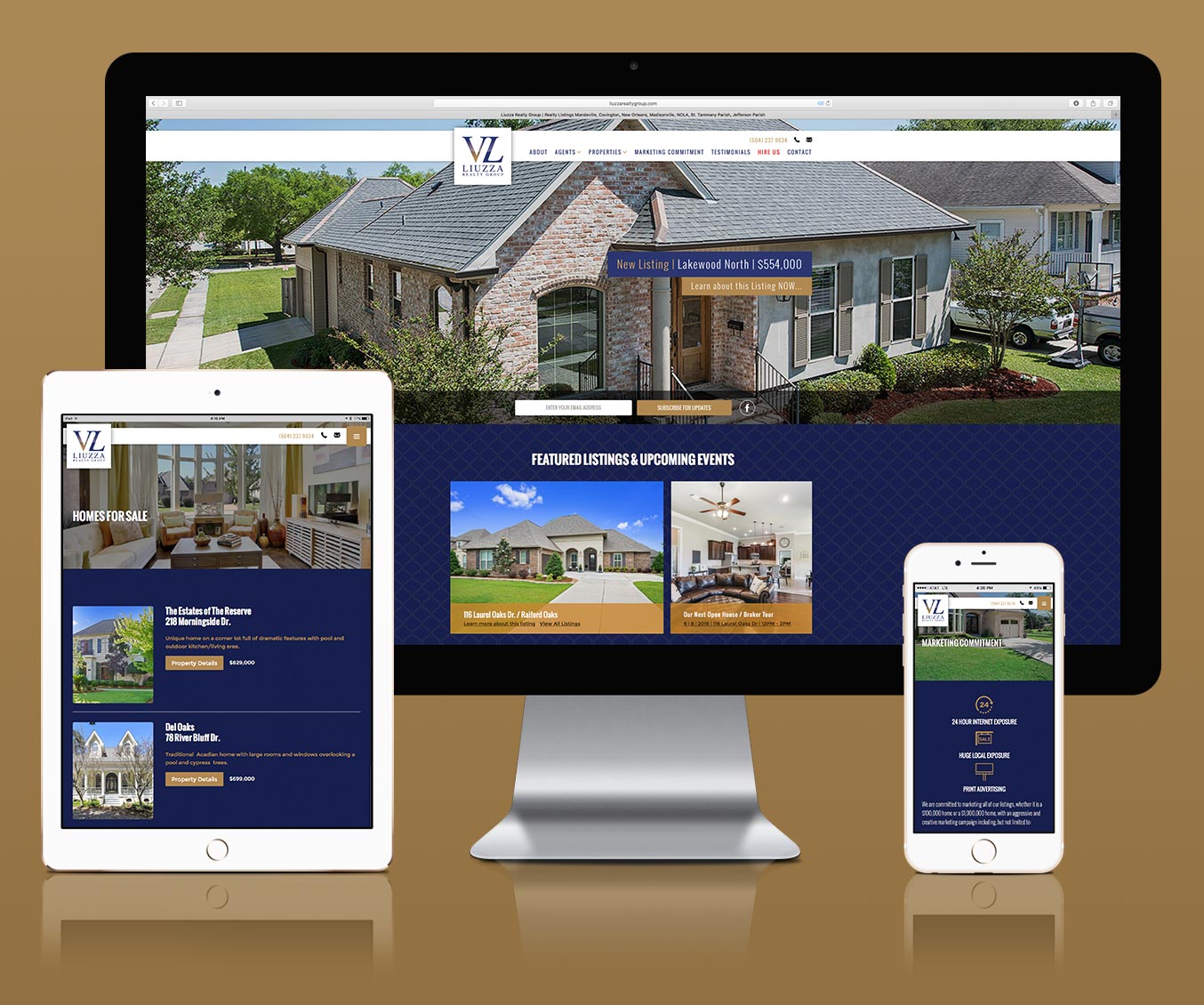Responsive Web Design for Liuzza Realty