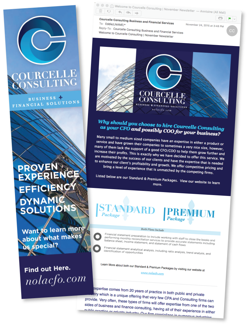 Email Marketing & Design for Courcelle Consulting