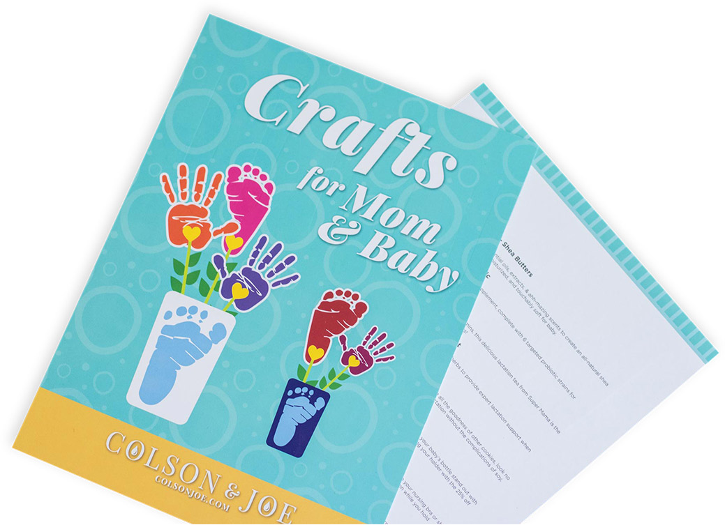 Colson & Jow arts and craft card for mom and baby