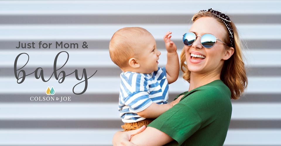 Colson & Joe social media post: Just for Mom & Baby