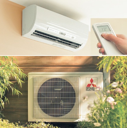 Ductless Heat Pump and Remote