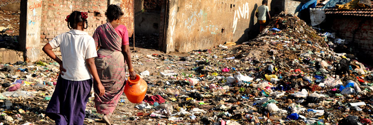 Wasteland poverty shanty towns