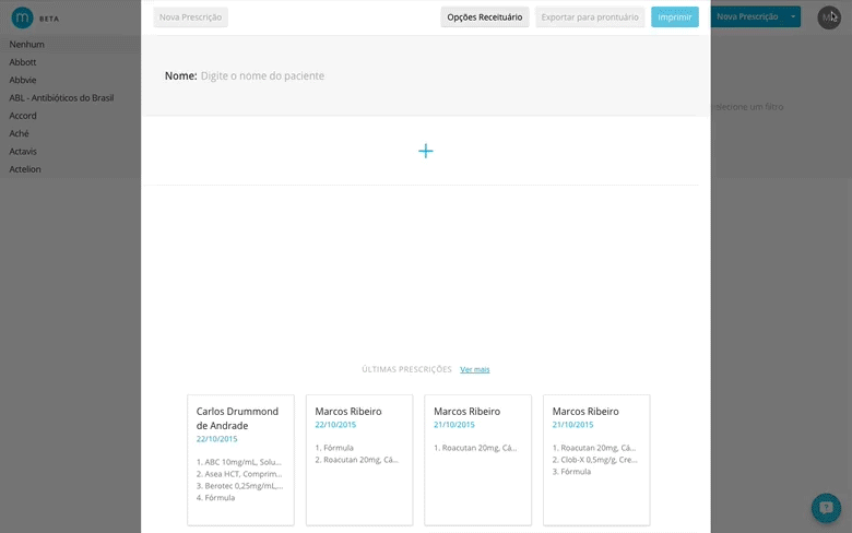 Prescrição Digital Personalizada - Temas
