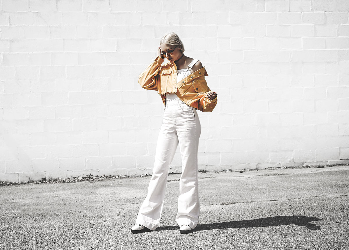 wrangler white overalls