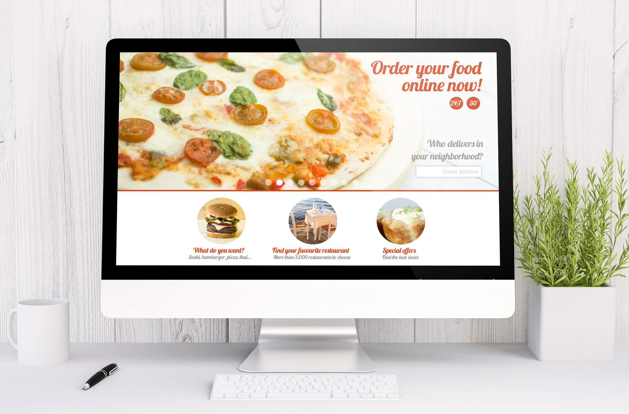 Pizza restaurant website