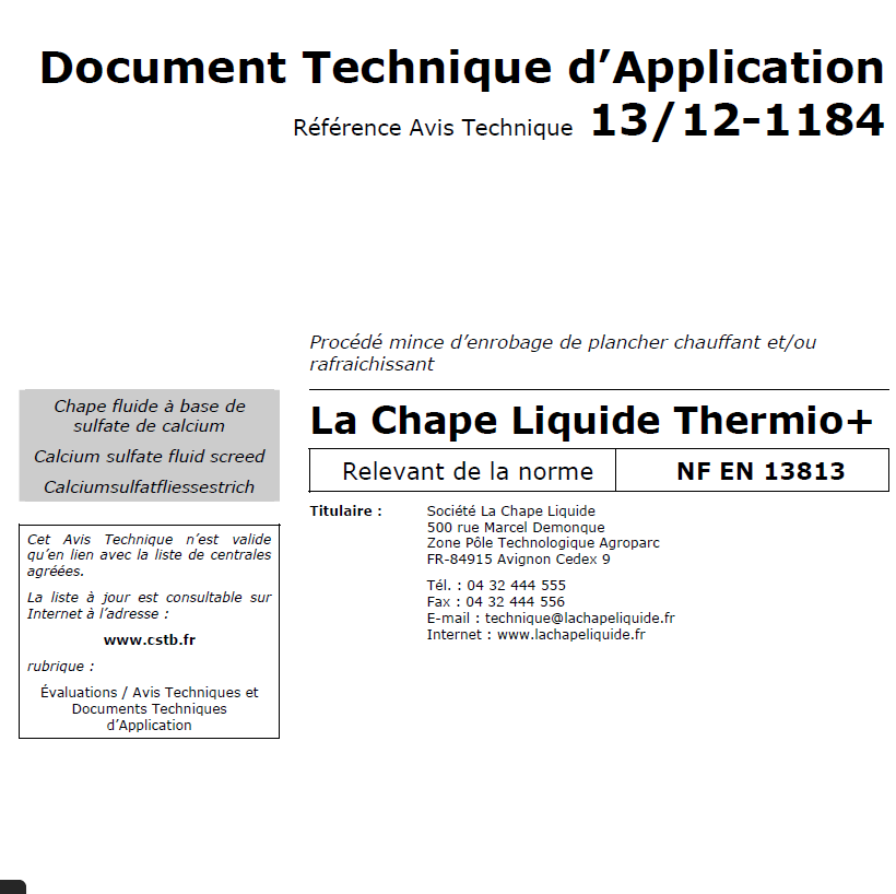 Plancher Chauffant Caleosol Tradi - Pose Thermio+