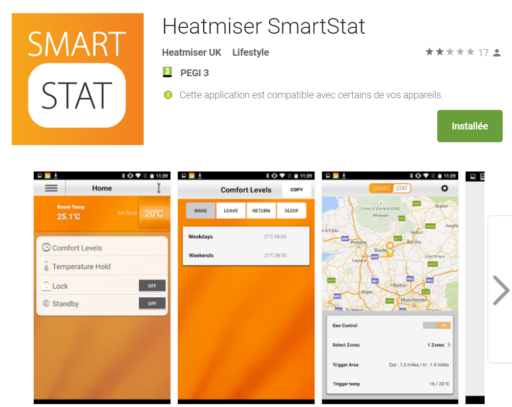 App Thermostat Heatmiser Smartstat sur google play
