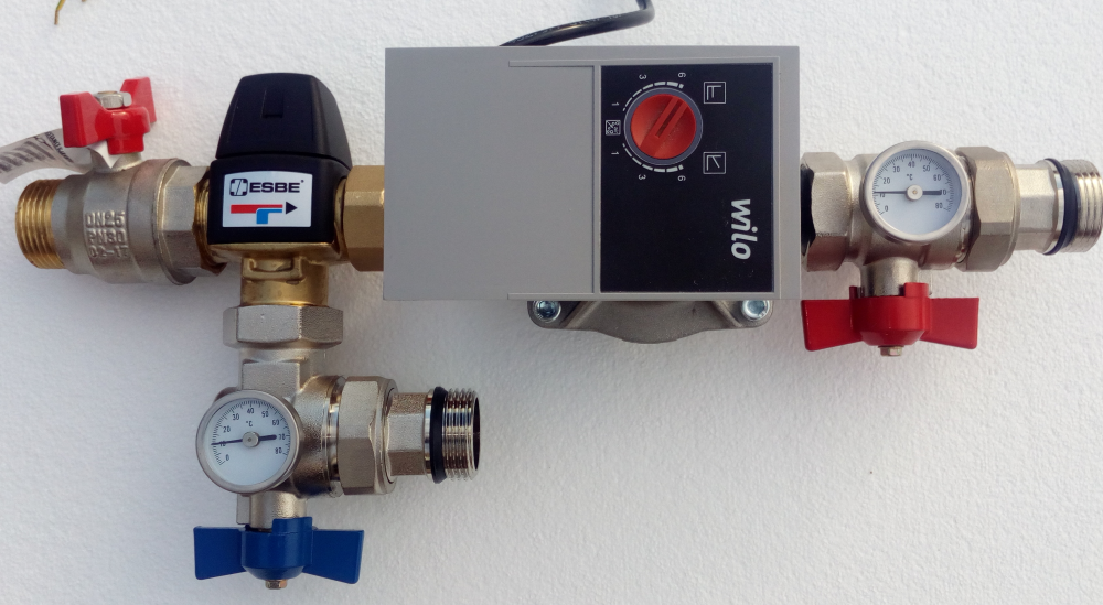 Station de mélange pour free cooling géothermie