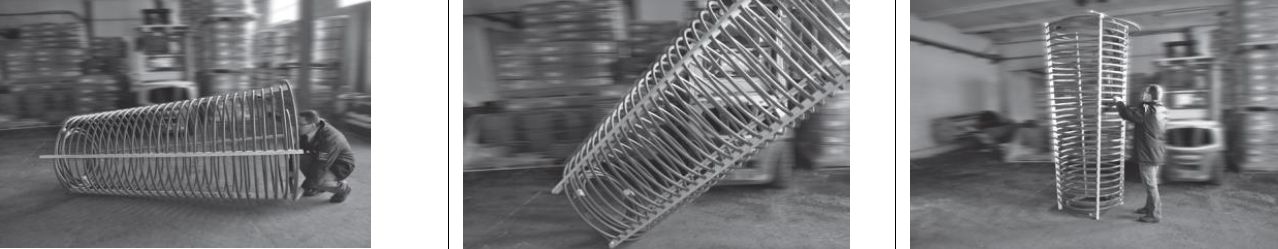 Redresser la spirale (liaisons vers le collecteur en position haute)
