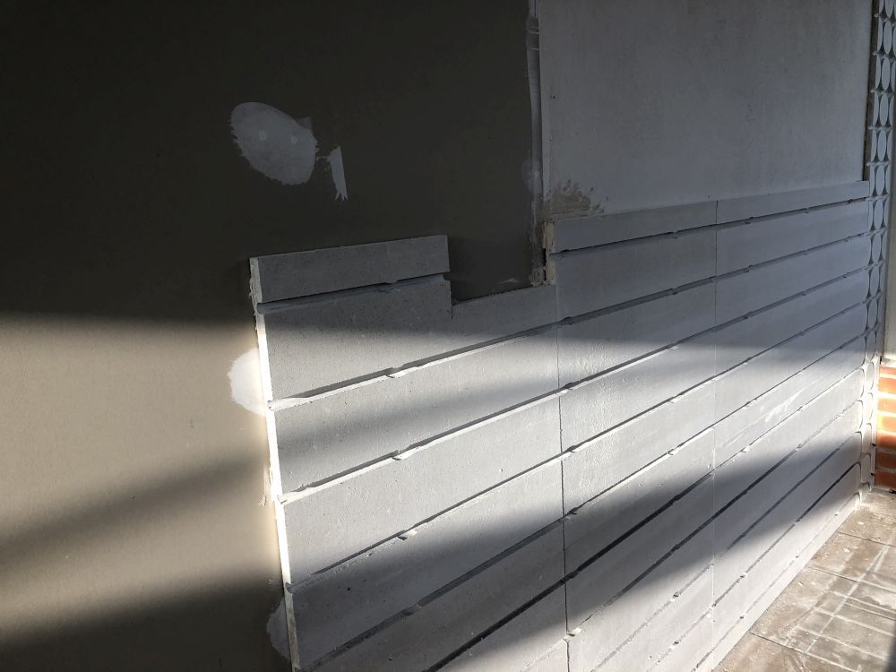 Climatisation écologique murale dans une véranda