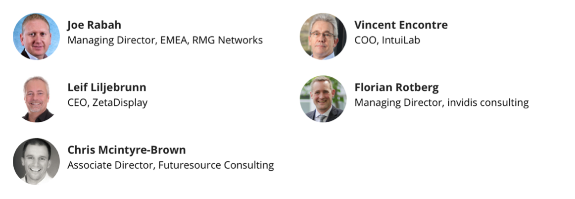 Speakers for The Greate Debate - What's next for Digital Signage at Digital Signage Summut Europe 2018
