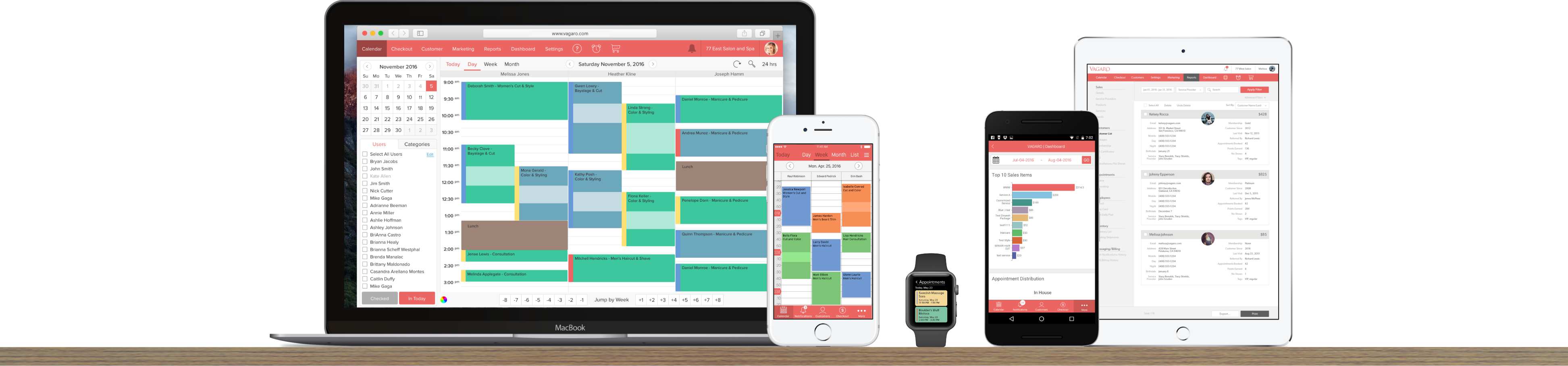 Vagaro Scheduling software Mac & PC