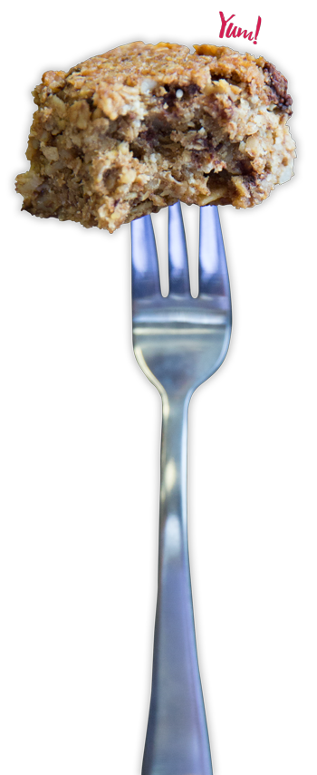 Sherpa Energy Squares on a fork. Yum!