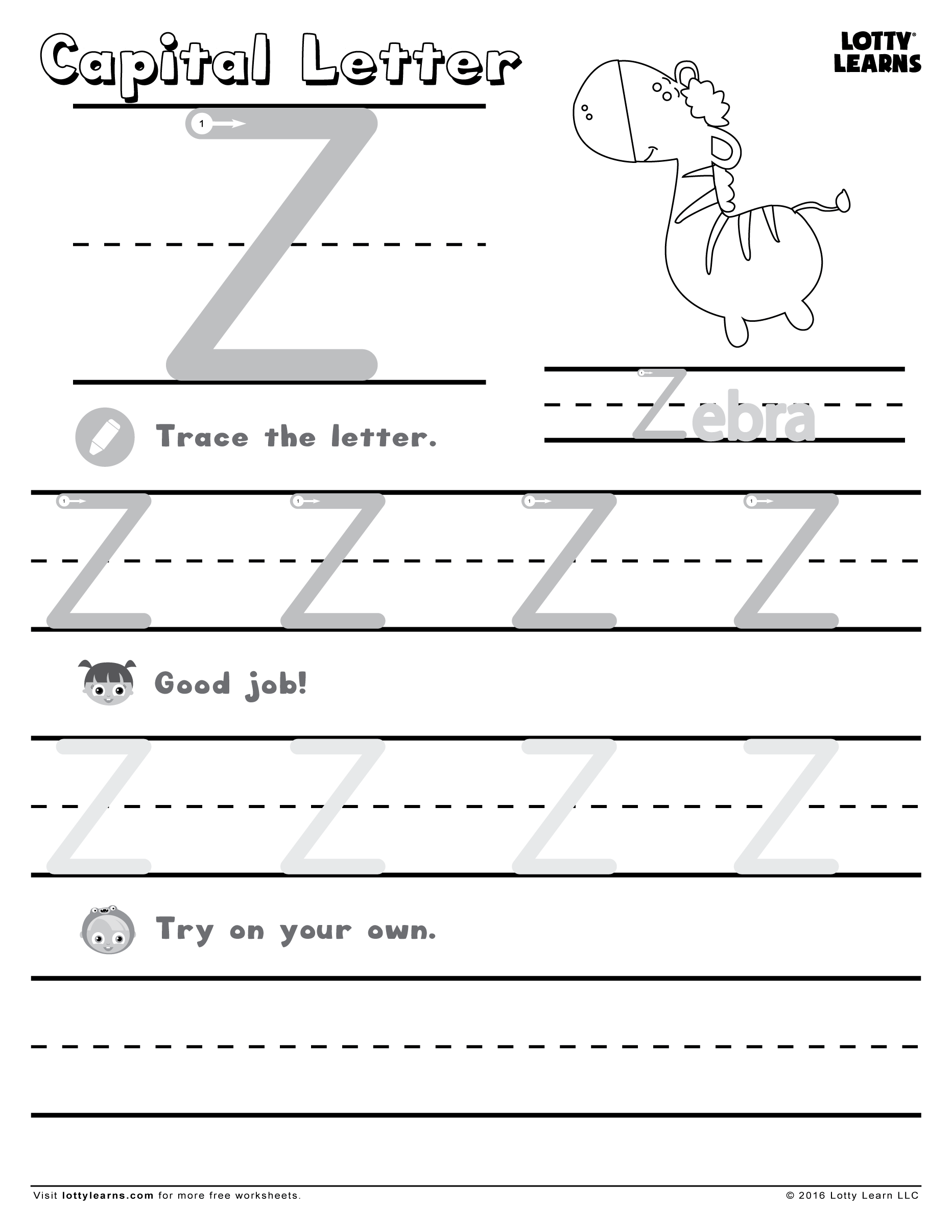 Capital Letter Z | Lotty Learns