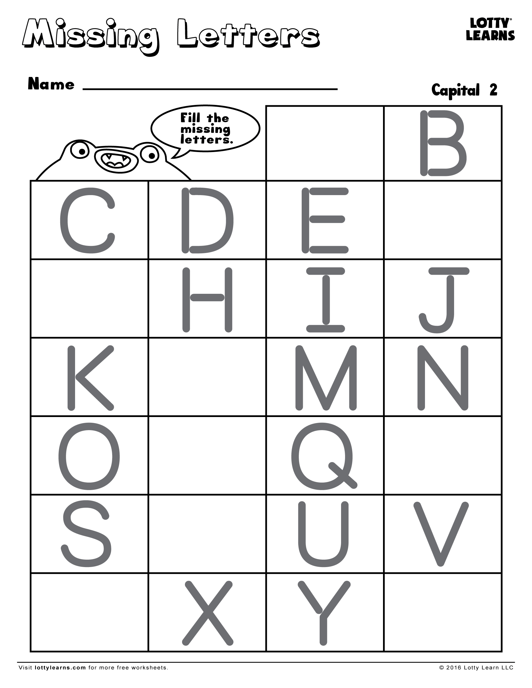 missing capital letter worksheet preschool worksheet gallery