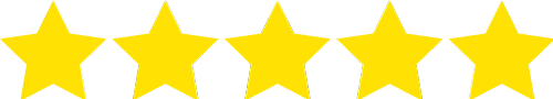 5 of 5 rating stars icon