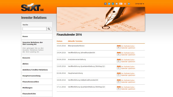 SIXT SE (EN)