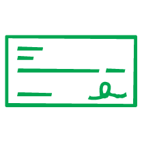 Insurance Settlement Check Icon