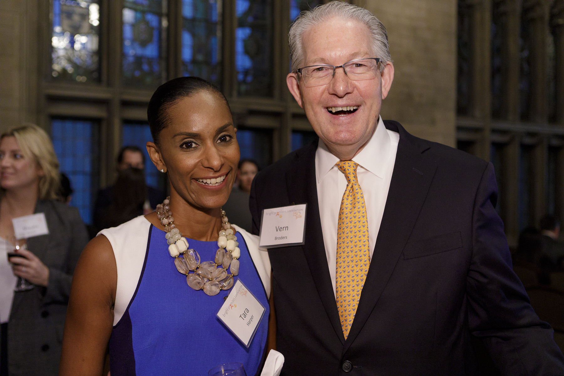 2018 Awards guests Tara Harper (left) and Vern Broders (right). (Photo by Stephen J. Serio Photography)