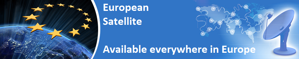 A picture of a European satellite TV