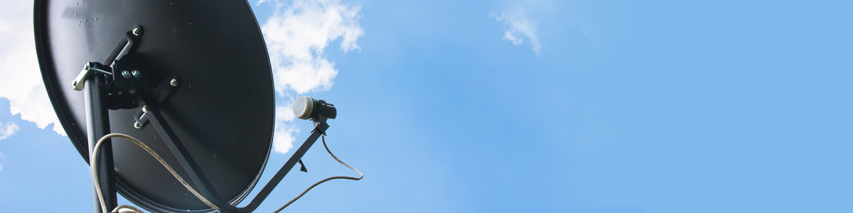 Satellite Dish Feeding TV Combiner