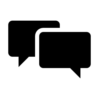 Chat com preenchimento sólido