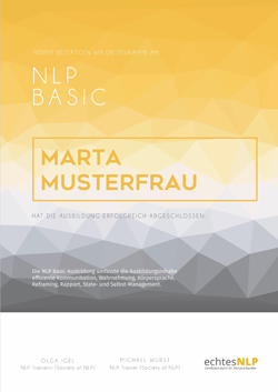 NLP Basic Zertifikat