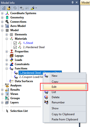 femap Multi-Step Nonlinear 401 402, нелинейный анализ в femap