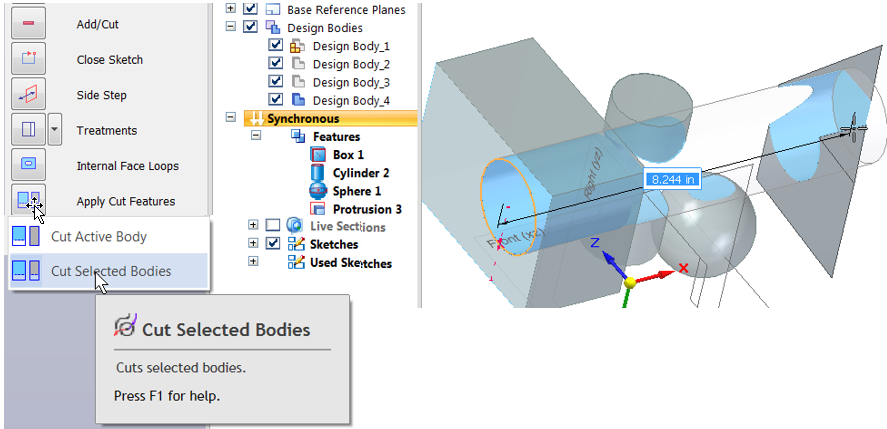 Многотельные элементы Solid Edge ST9