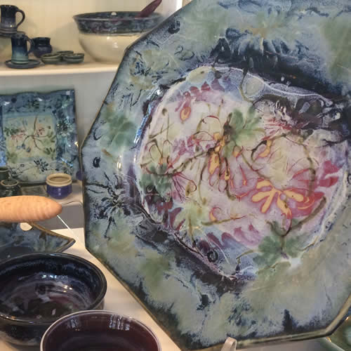 Platter made of clay