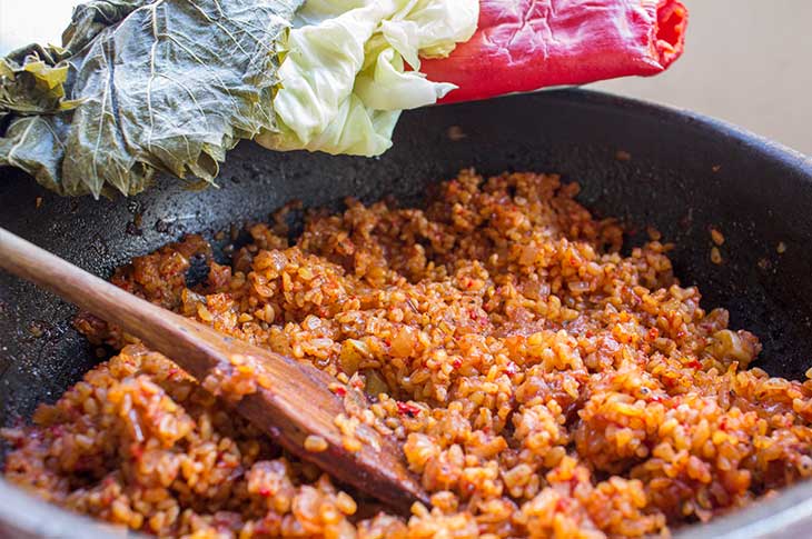 Bulgur stuffing