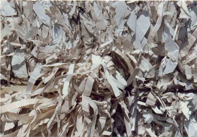 Groundwood Flyleaf Shavings w/ Hot Melt Glue