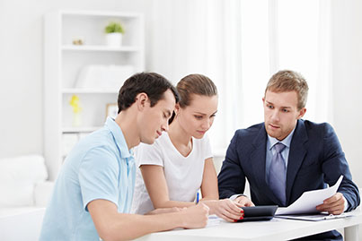 people working with accountant