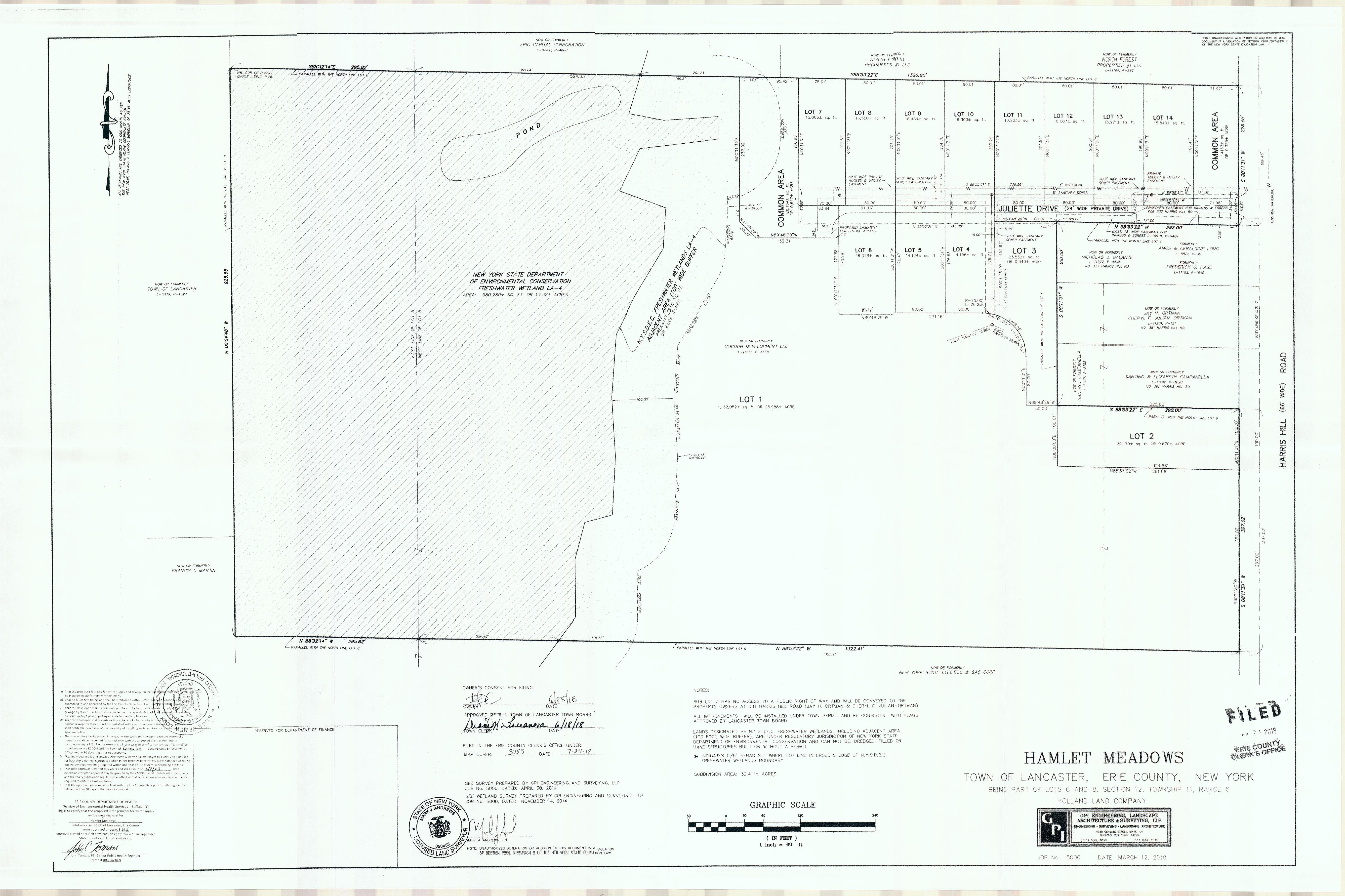 Julliete estates map
