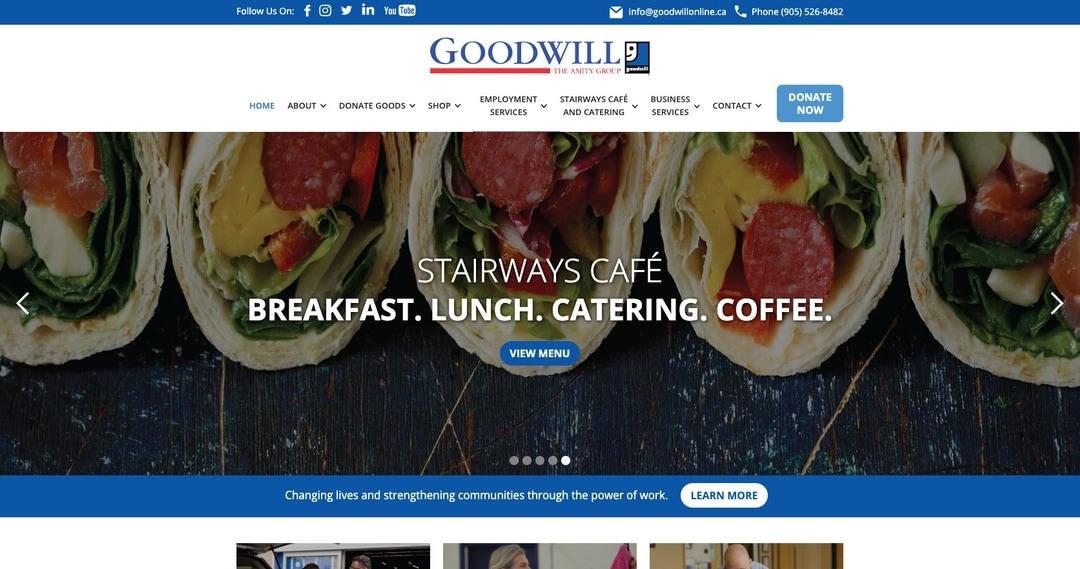 hi5 Design Goodwill Hamilton site Design