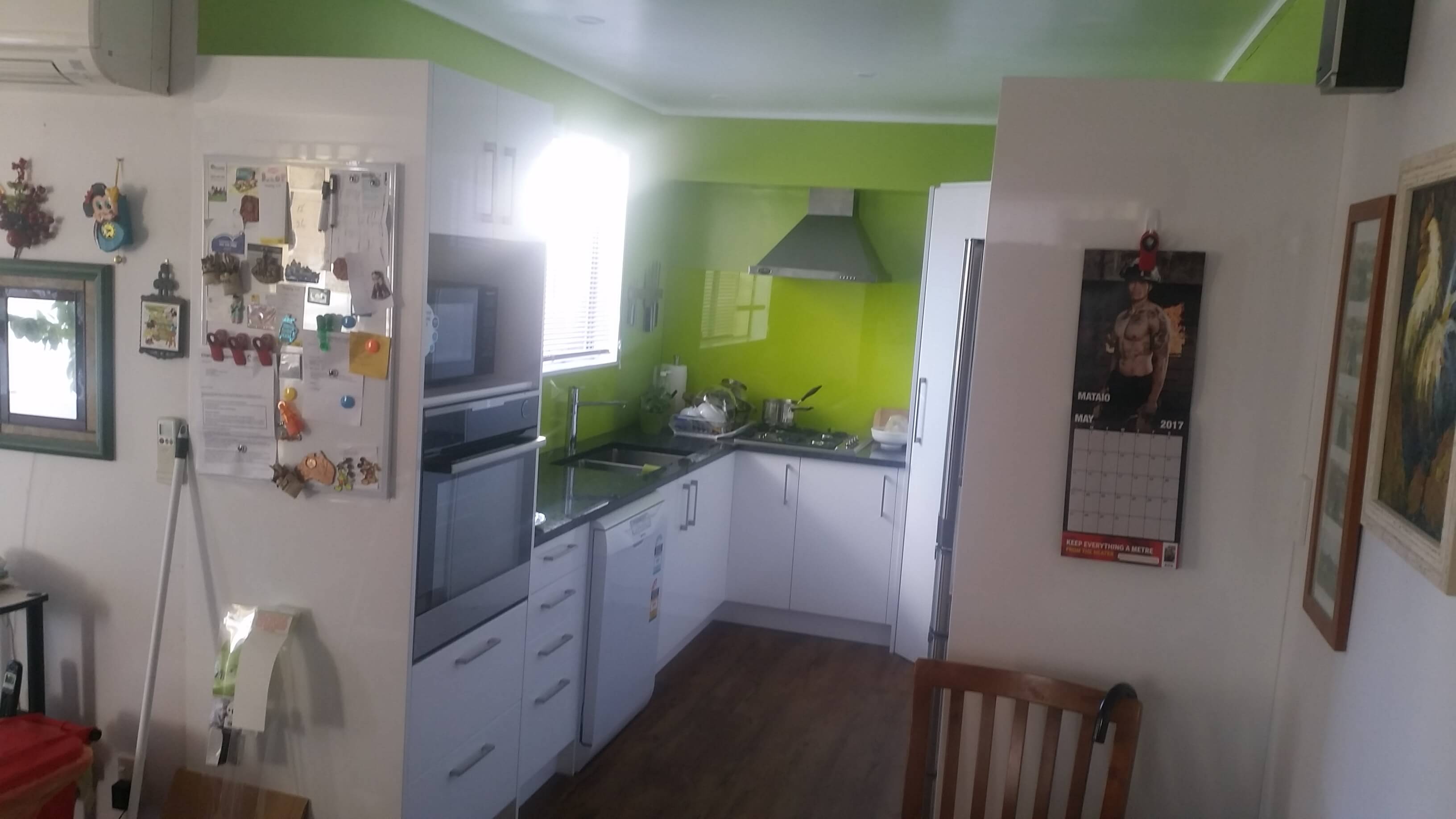 mitre 10 kitchen installaion, flat pack, renovation,