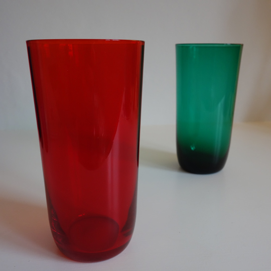 Vintage coloured glass tumblers, Vintage and Antique Back & Forth