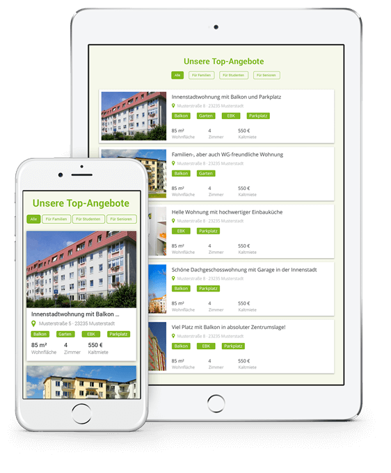 Import Schnittstelle Wohnungsangebote auf Homepage 